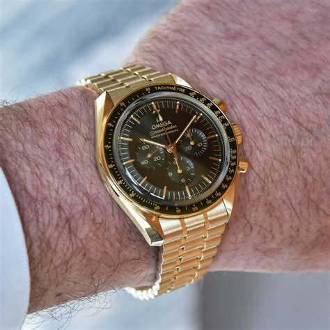 speedmaster omega green|Omega Speedmaster gold green dial.